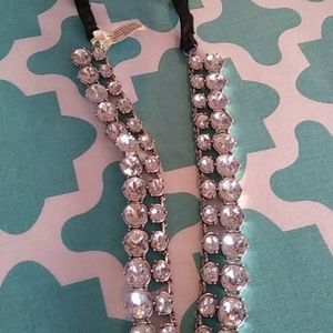 Grosgrain and Metal Beard Necklace.